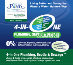 Nature’s Pond 4-In-One Plumbing, Septic & Sewage