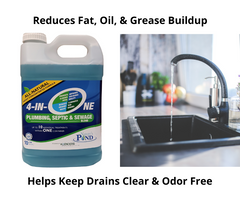 Nature's Pond 4-In-One Plumbing, Septic & Sewage - 1 Gallon